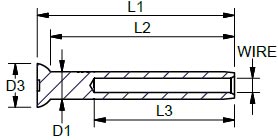 BW6200 Swage Stemball Terminal drawing